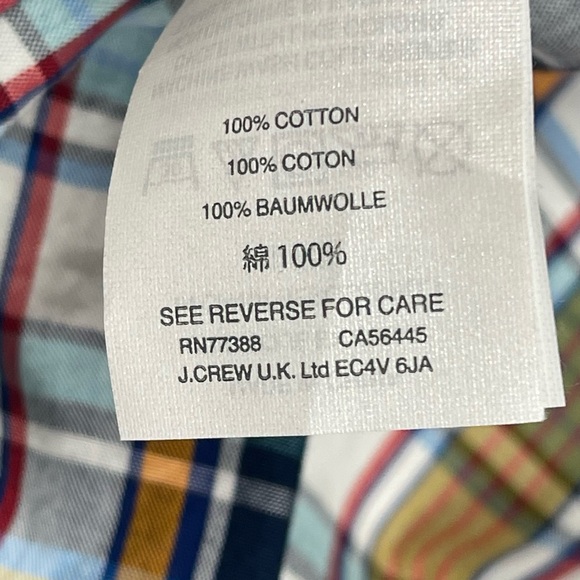 J. Crew Plaid Ankle-Cropped Paperbag Waist Pants in Blue, Cream, Brown - Picture 7 of 9